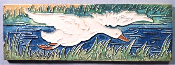 Porceleyne de Fles Royal Delft Tile Goose Bungalow Bill Antique