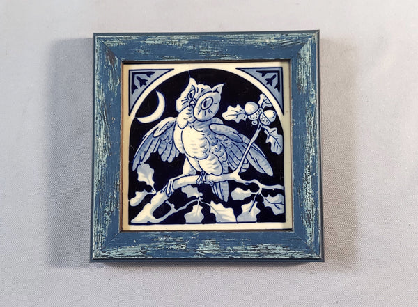 Minton Tile Owl in an Oak Tree BungalowBILL antiques