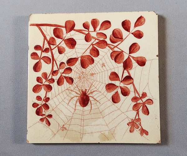 Victorian Tile with Spider BungalowBILL antiques