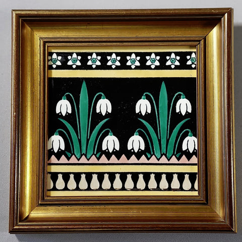 Christopher Dresser Snowdrop Tile for Minton Bungalow Bill Antiques
