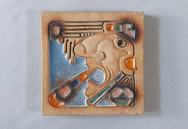 Rossman Tile Art Deco Mayan Aztec God BungalowBILL antiques