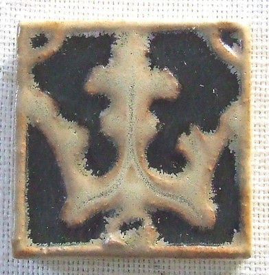 American Encaustic Tile Trident AETCO Arts & Crafts Art Pottery Antique Ohio