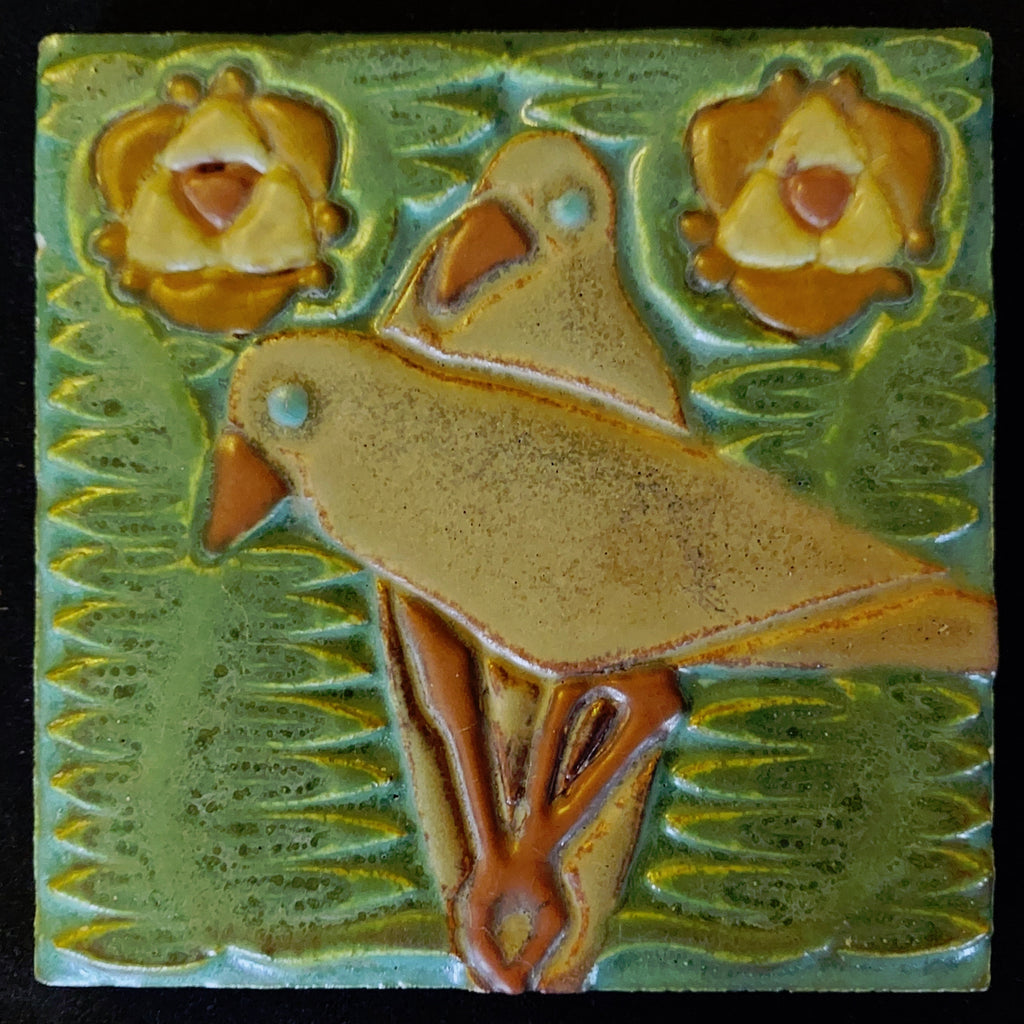 Rookwood Tike Pottery Birds Bungalow Bill Antiques