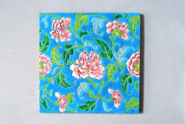 Gien Tile Japonais #3 Bungalow Bill Antiques