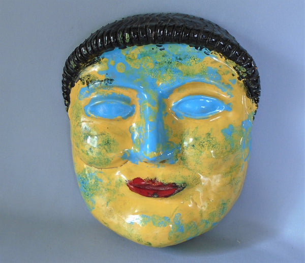 Pinca Grottaglie Italian Pottery mask Bungalow Bill Antique