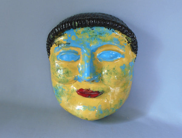 Pinca Grottaglie Italian Pottery mask Bungalow Bill Antique