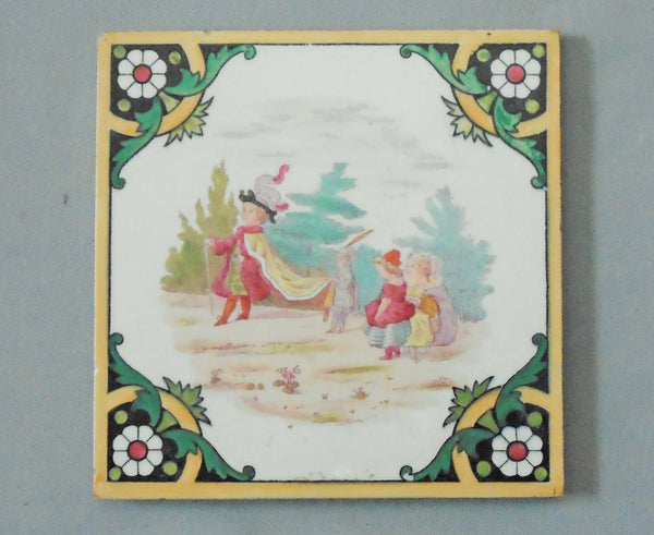Minton Hollins Children's Games Bungalow Bill Antique