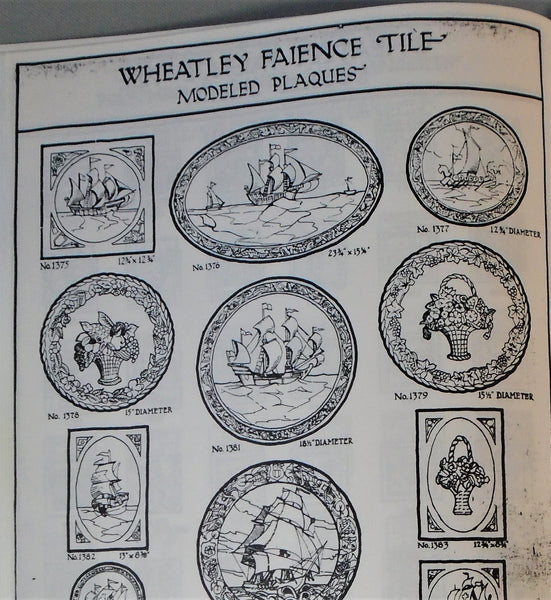 Cambridge Wheatley Tile Plaque Bungalow Bill antique