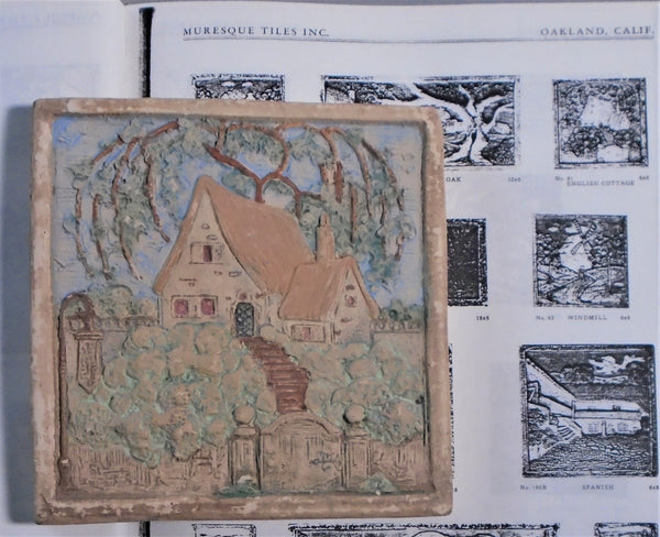 Muresque Tile English Cottage Bungalow Bill Antique