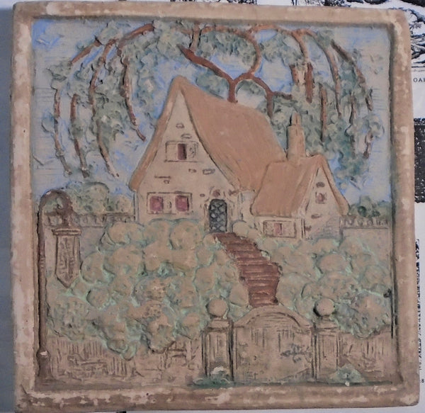 Muresque Tile English Cottage Bungalow Bill Antique