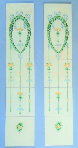 Edwardian Fireplace Tiles Bungalow Bill Antique