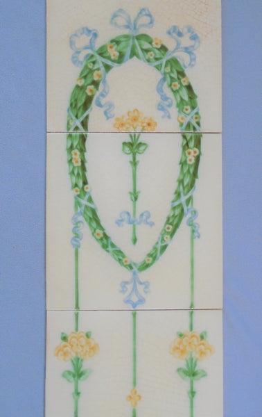 Edwardian Fireplace Tiles Bungalow Bill Antique