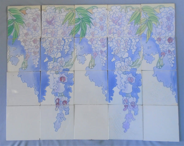 Le Glaive Tile Panel Wisteria Bungalow Bill Antique