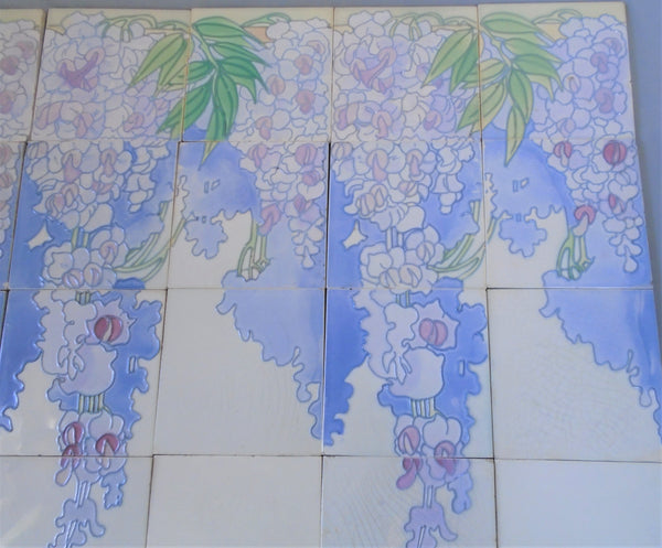 Le Glaive Tile Panel Wisteria Bungalow Bill Antique