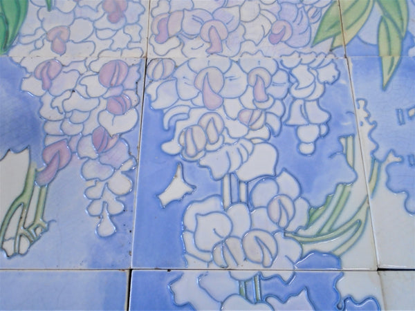 Le Glaive Tile Panel Wisteria Bungalow Bill Antique