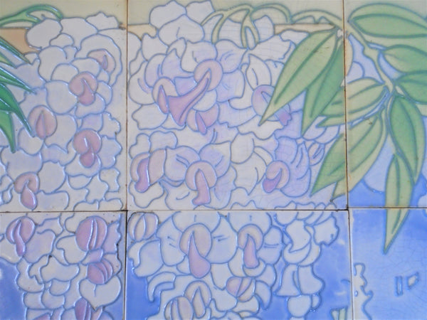 Le Glaive Tile Panel Wisteria Bungalow Bill Antique