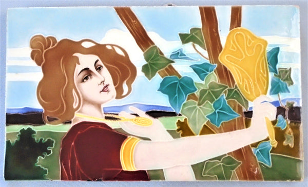 Carl Luber for Johann von Schwarz German Art Nouveau Woman