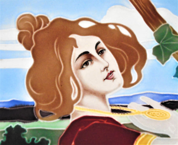 Carl Luber for Johann von Schwarz German Art Nouveau Woman