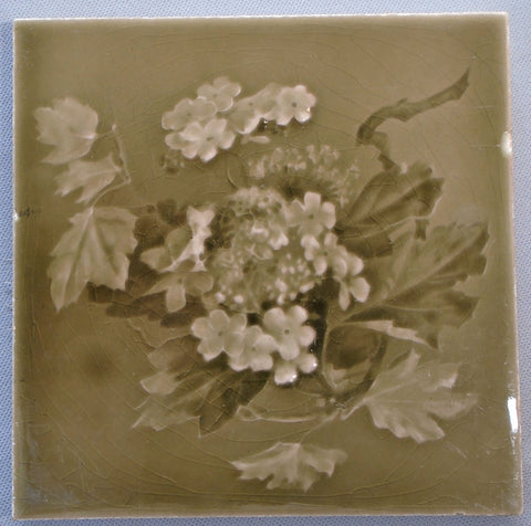 Hydrangea Tile by Sherwin Cotton Emaux Obrants Bungalow Bill Antique