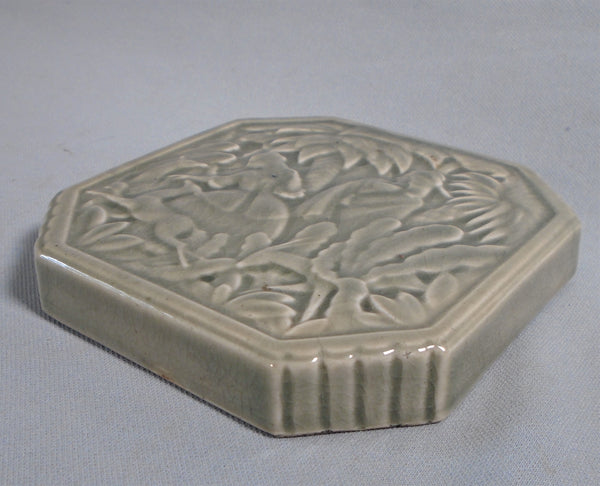 Art Deco Tea Tile Bungalow Bill Antique
