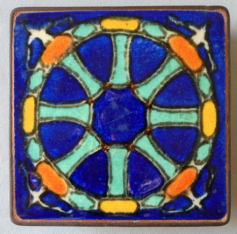 Hispano Moresque Tile California Pottery Bungalow Bill Antique