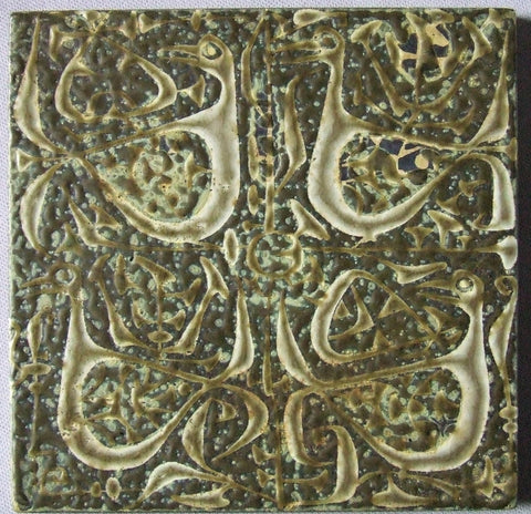 Royal Copenhagen Aluminia Faience Pottery Tile by Nils Thorsonn