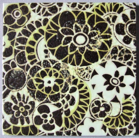 Royal Copenhagen Aluminia Faience Pottery Tile by Johanne Gerber