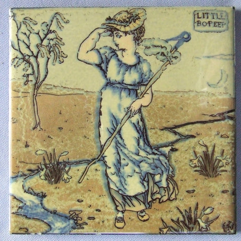 Walter Crane Nursery Rhyme Bo Peep by Mosaic Tile Company