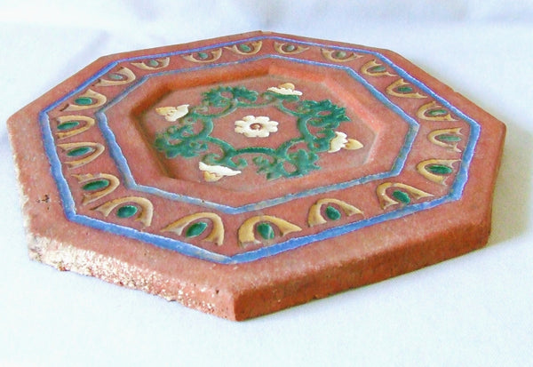 HUGE Malibu Spanish Pottery Tile California Arts & Crafts Spanish Mission Revival
