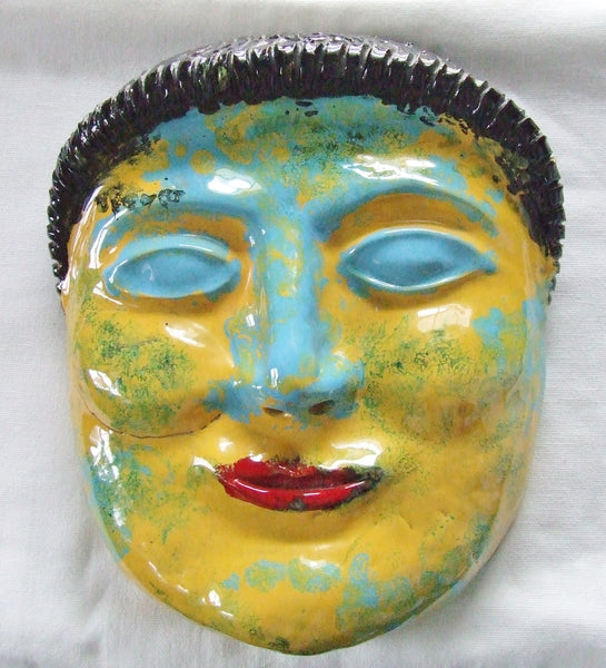 Pinca Grottaglie Italian Pottery mask Bungalow Bill Antique