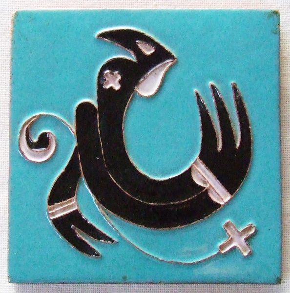 Desert House Lotz McKusick Gila Pottery Bird Tile Arizona