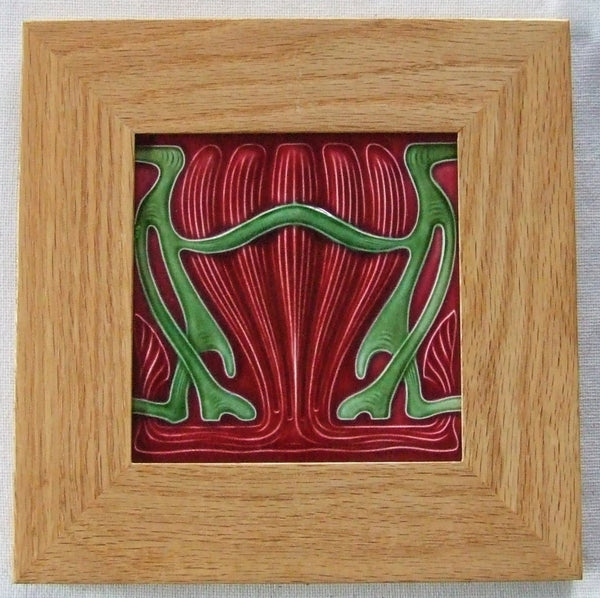 german art nouveau tile MO & PF