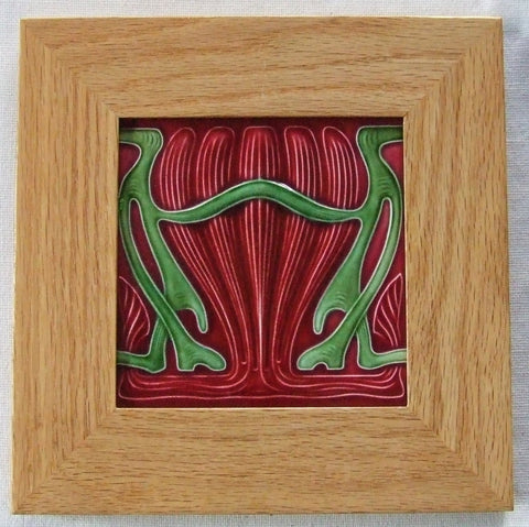 german art nouveau tile MO & PF