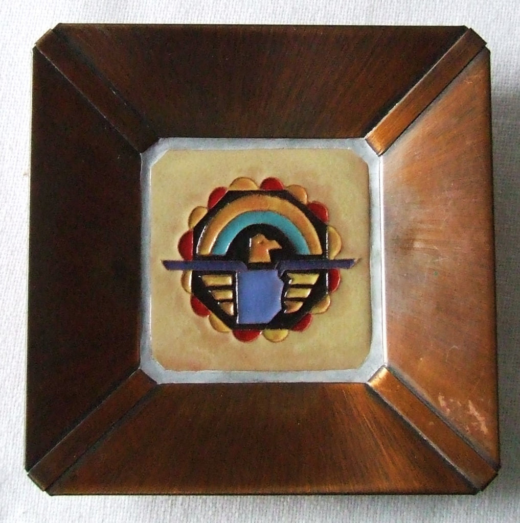 McKusick Gila Pottery Thunderbird Tile in Copper