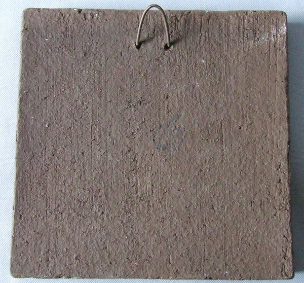 Knabstrup Mid Century Modern Danish Flower Girl Tile Plaque