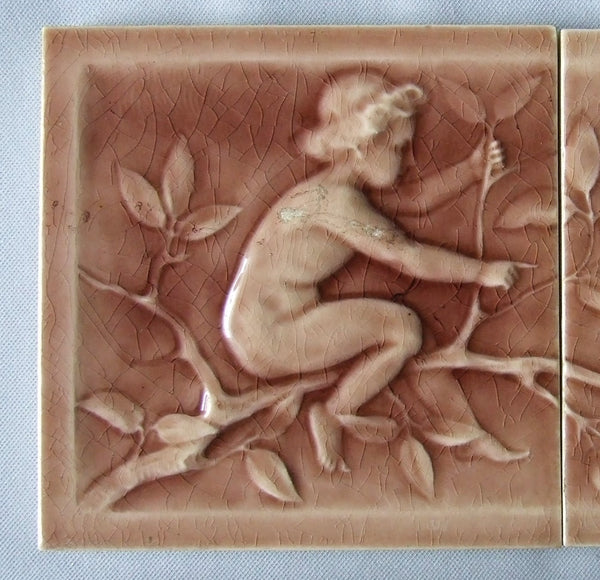 cherub tile american encaustic detail