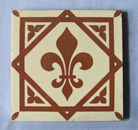 Minton Hollins Fleur de Lis