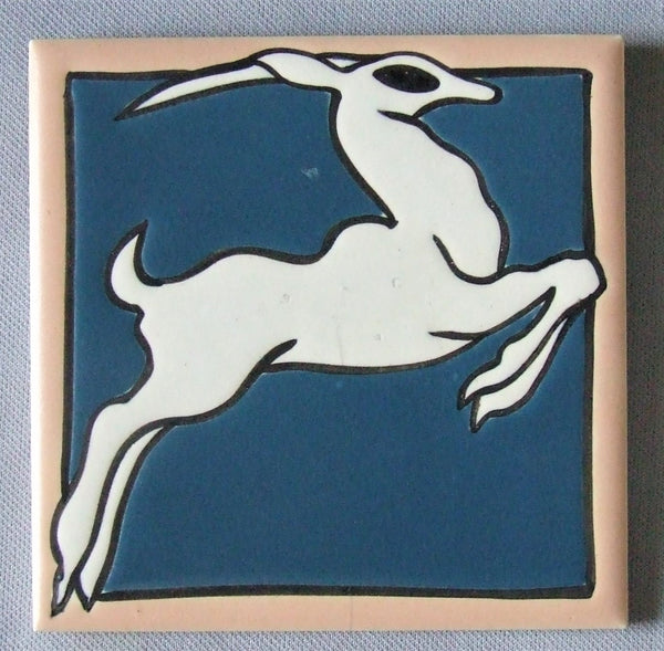 antique tile Mosaic gazelle