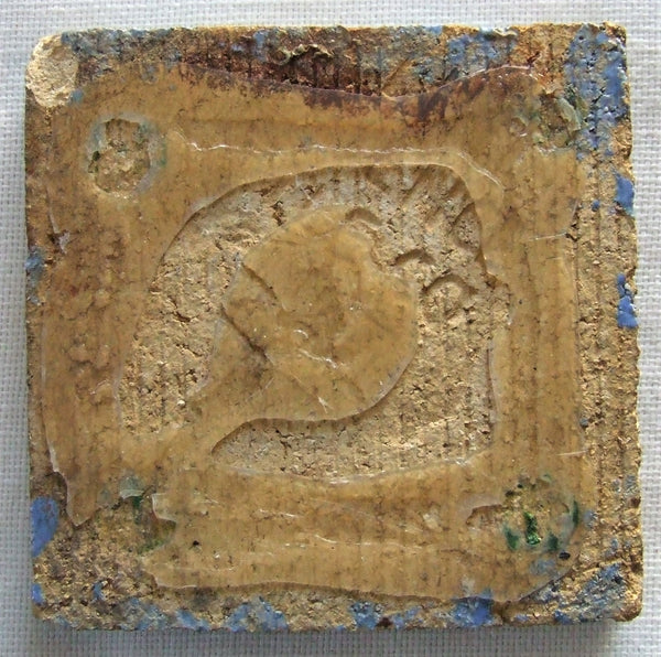 Flint Faience Tile Zodiac Scorpio