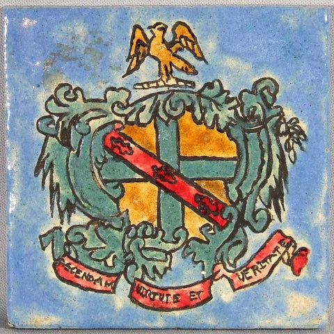 American Encaustic Arts and Crafts Motto Tile