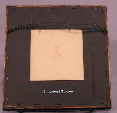 Porceleyne de Fles Sailboat Tile Arts & Crafts Frame Bungalow Bill Antique